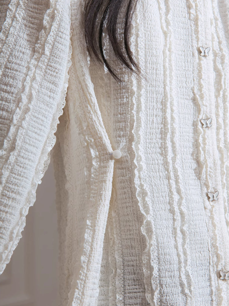 White frill shirt