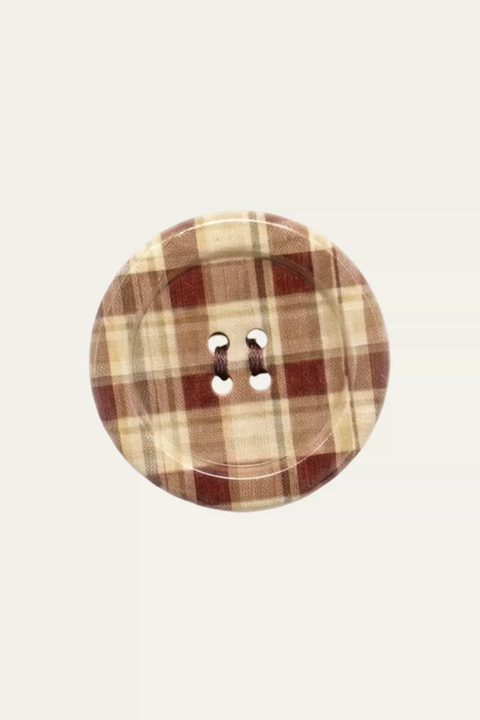 Plaid Polka Dot Button Hairpin