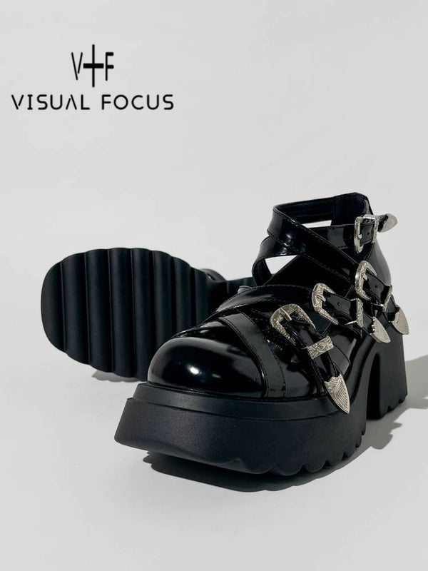 Platform mary jane shoes