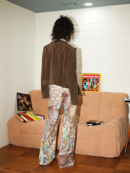 Printed casual pants