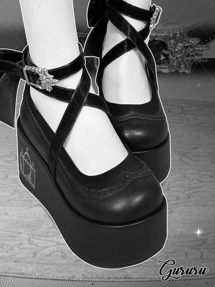 Mary jane platform shoes