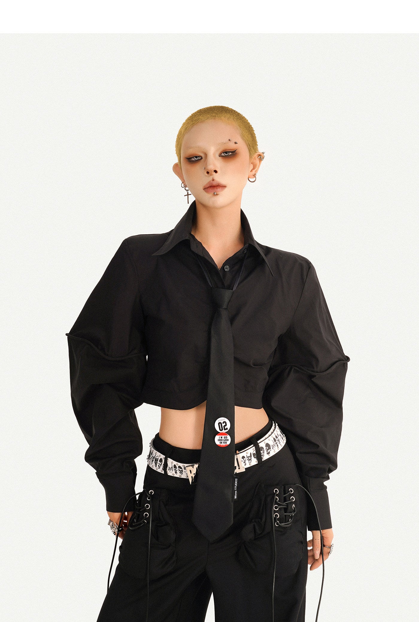 Minimalist High-Waist Wide-Leg Pants