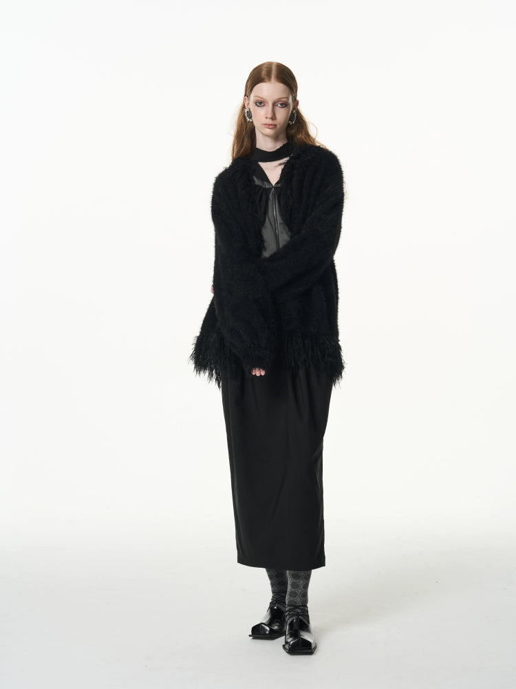 Imitation mink loose thick coat