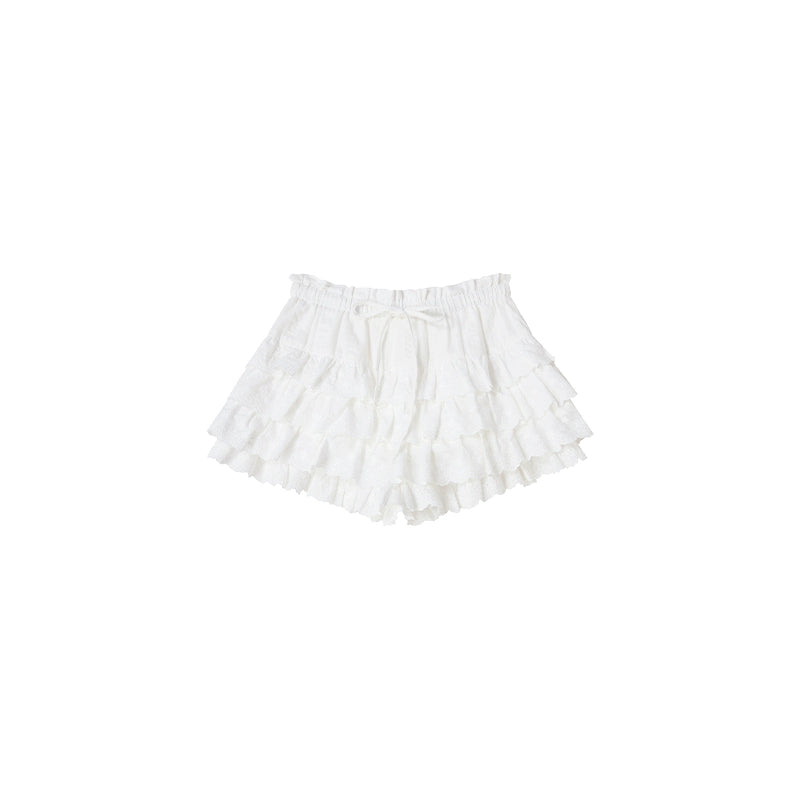 Square-Neck Vest Cropped A-Line Puffed Skirt Set-Up