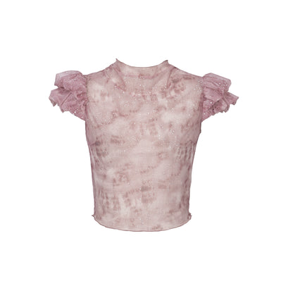 Butterfly Bandeau Mesh Top Set-Up