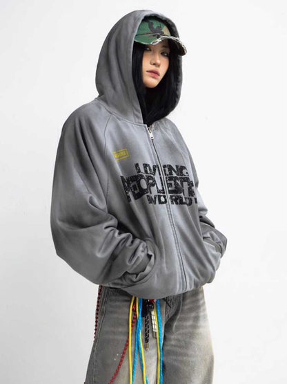 Retro loose hoodie