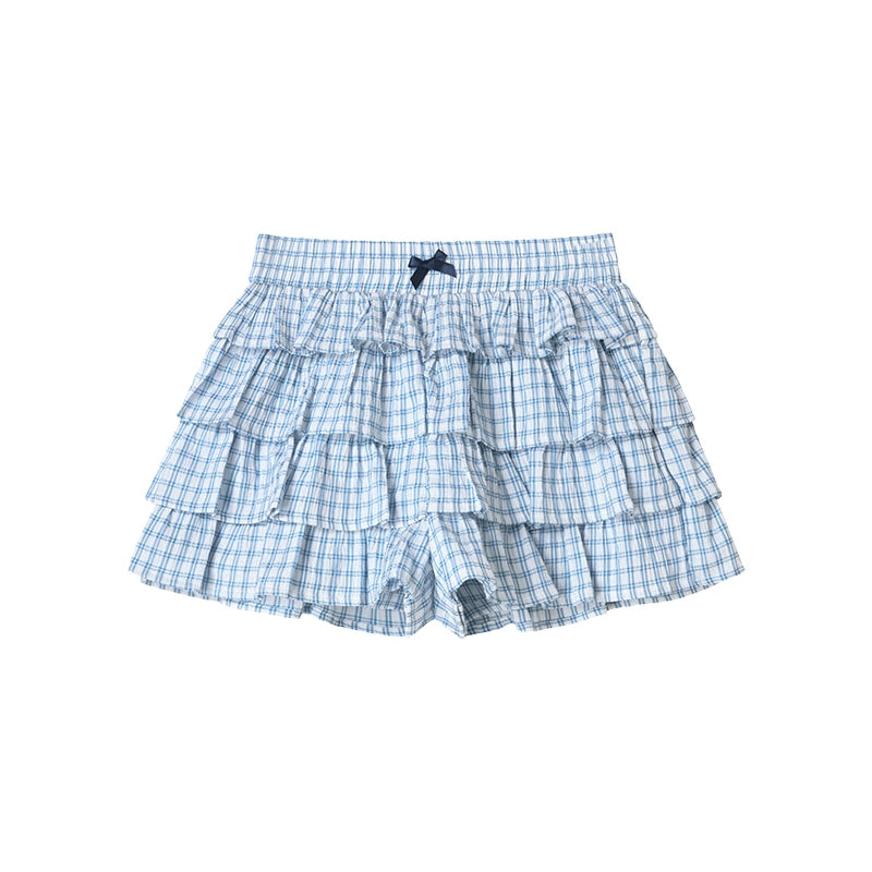 Blueberry Tiered Shorts