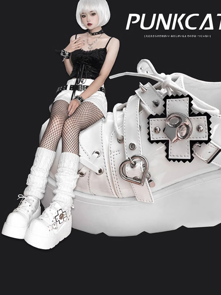 Hot girl original punk style platform shoes