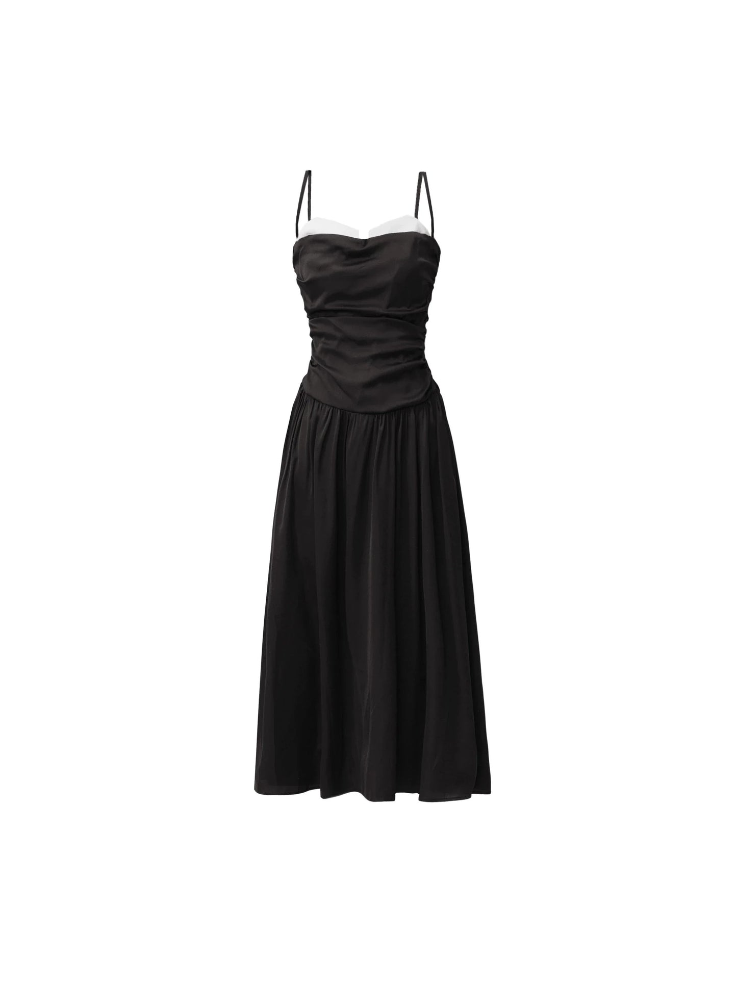 French Black Slip Dress