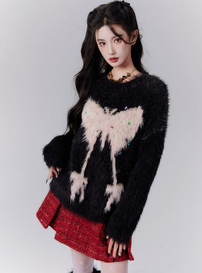 Imitation Mink Sweater Top