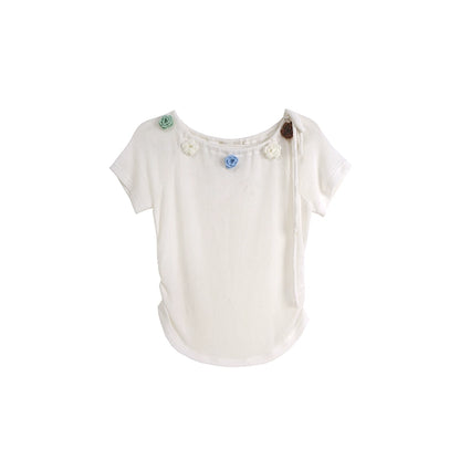 Flower Crochet Knit Top