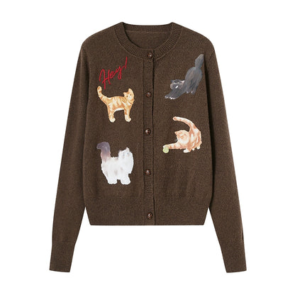 Sweet Kitten Knit Cardigan