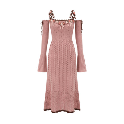 Juliet Retro Wool Knit Dress Set-Up