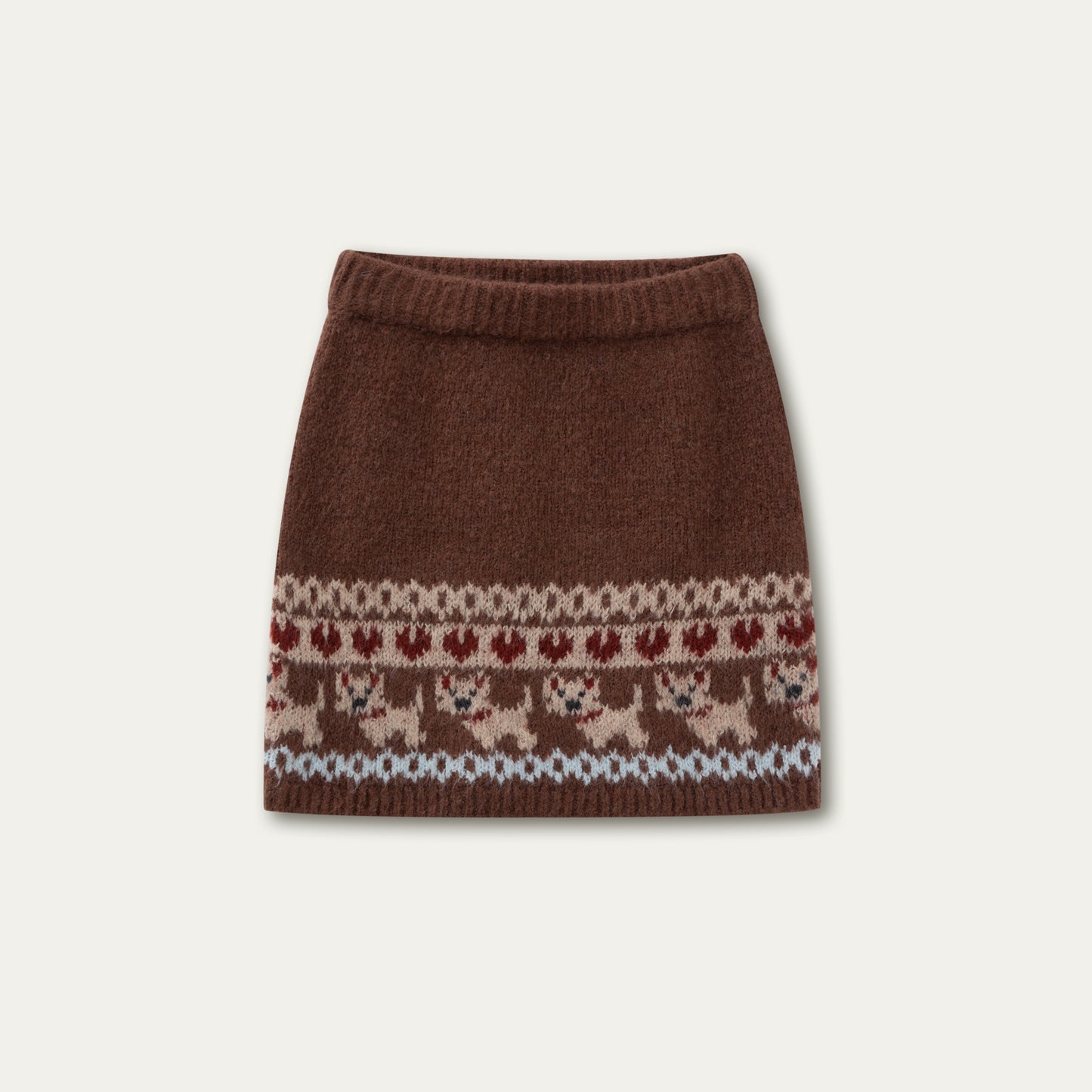 Vintage Preppy Style Knit Sweater Set-up