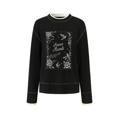 Color-Block Embroidered T-Shirt