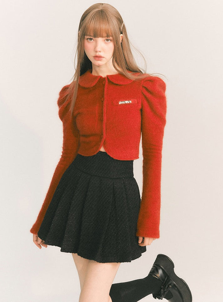 Retro Doll Collar Wool Jacket