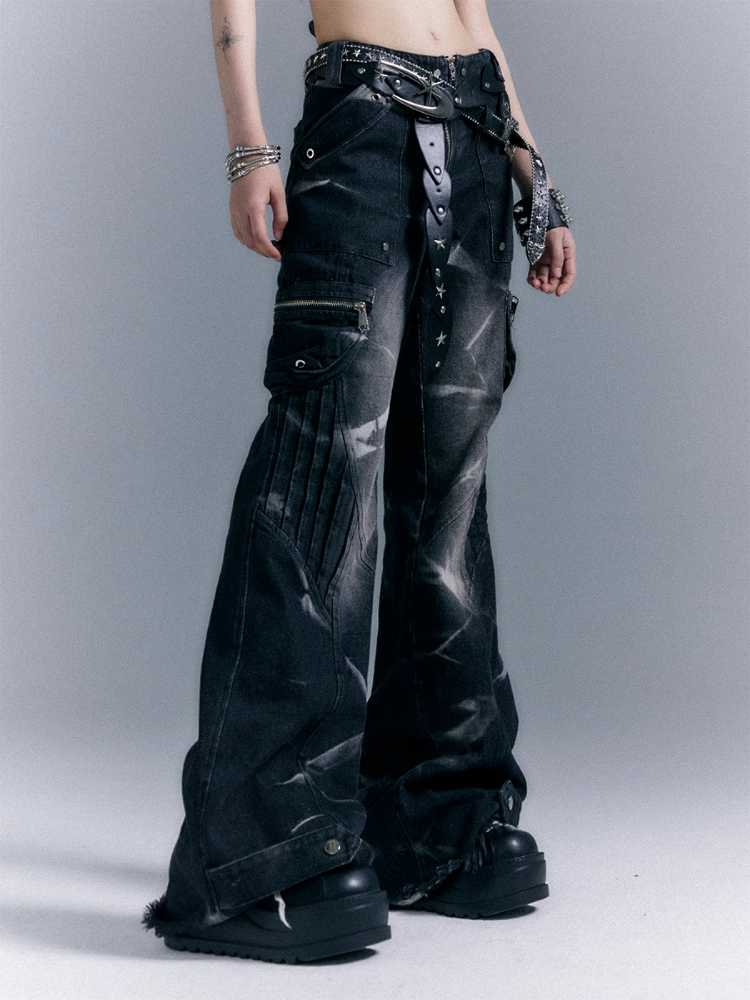 Low waist bootcut pants