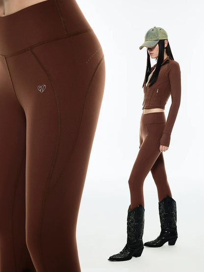 High waist cycling pants