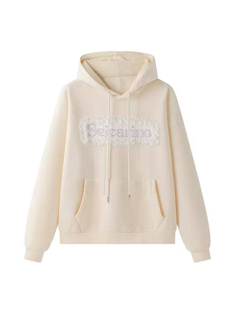 Hooded loose pullover hoodie