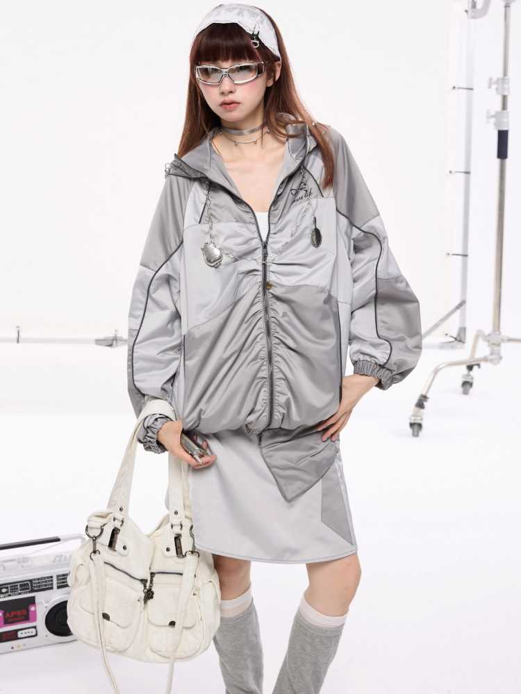 Silver stitch coat