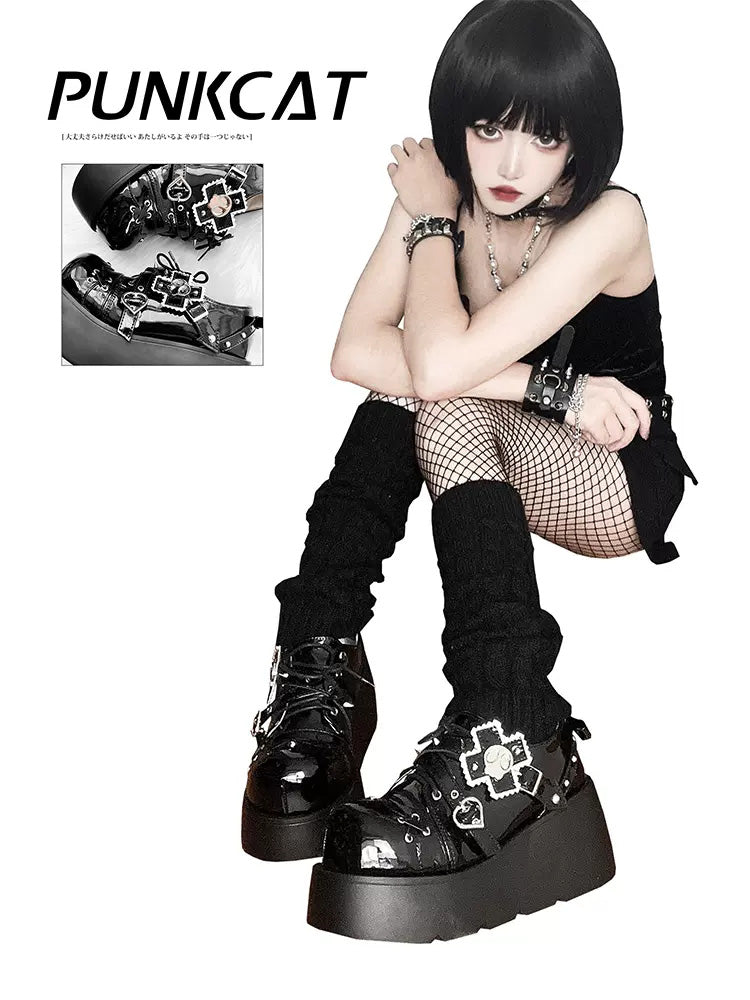 Hot girl original punk style platform shoes