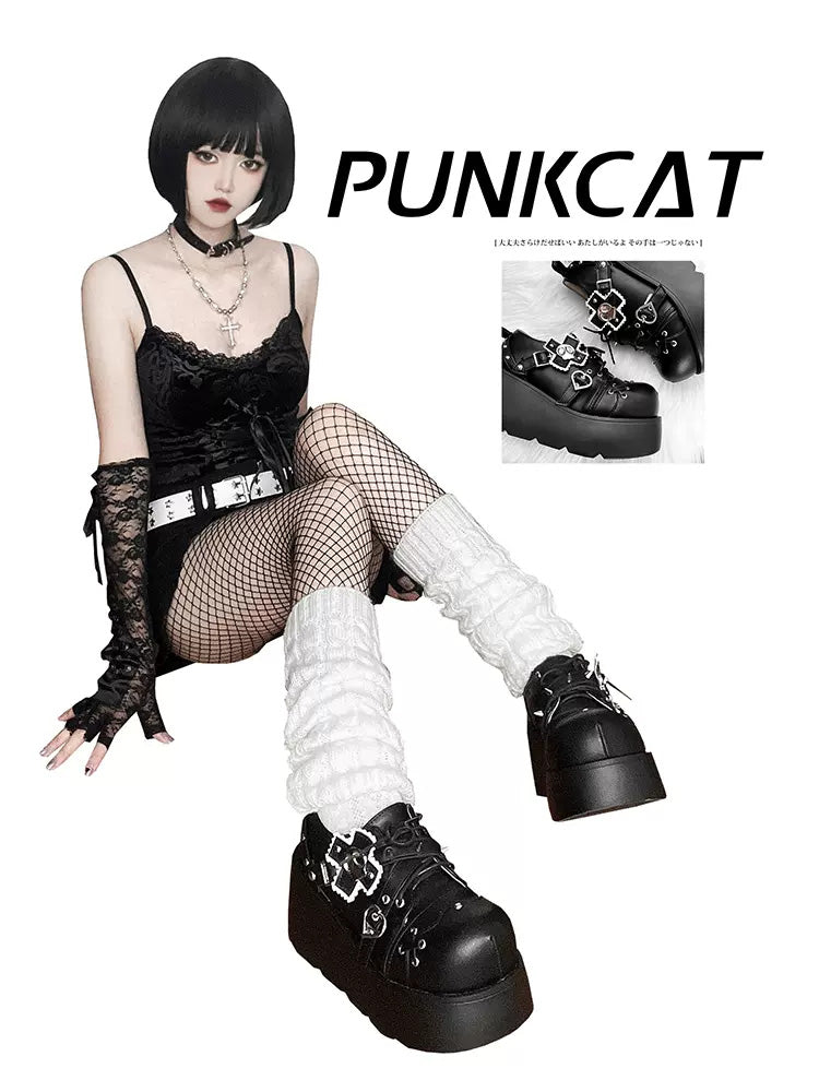 Hot girl original punk style platform shoes