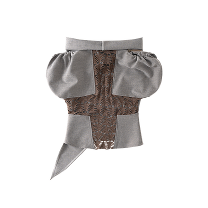 Asymmetrical Layered Collar Vest