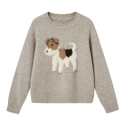Plush Puppy Jacquard Puppy Top