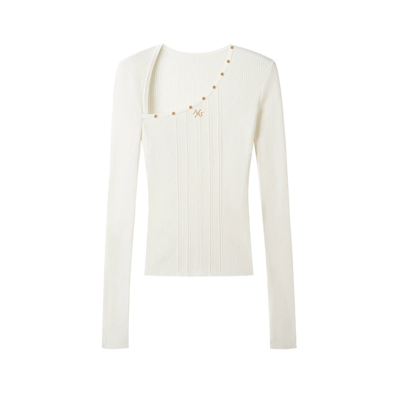 Polar Wool Ribbed Top