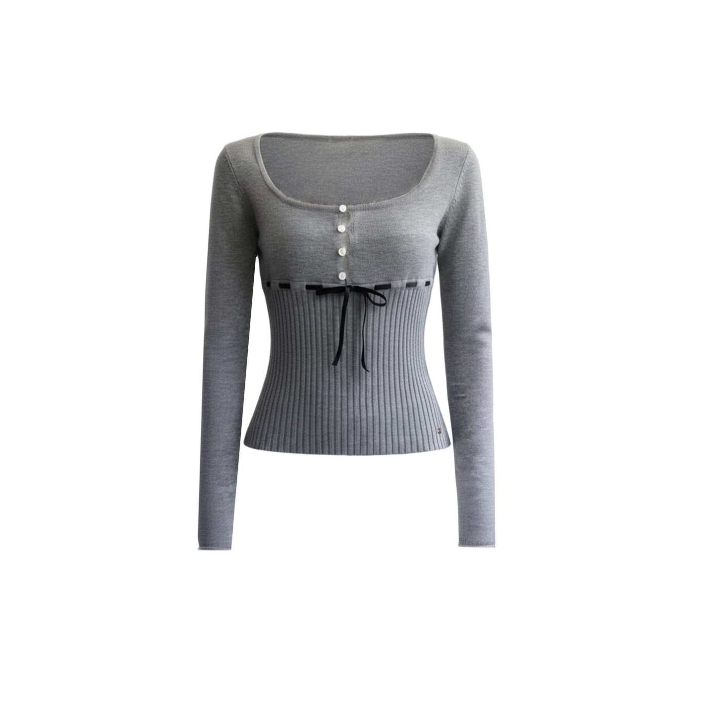 Morning Cherry Ribbon Knit Top