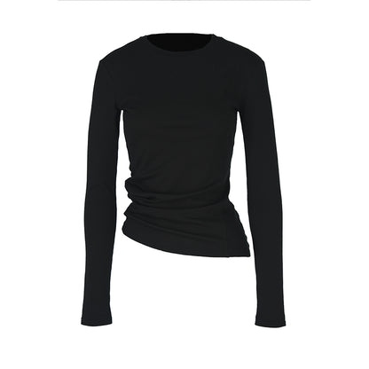 Asymmetrical Slim Wool Top