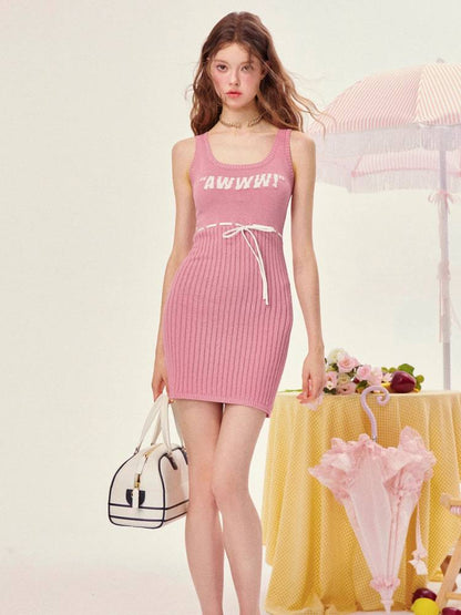 Slim fit knit dress