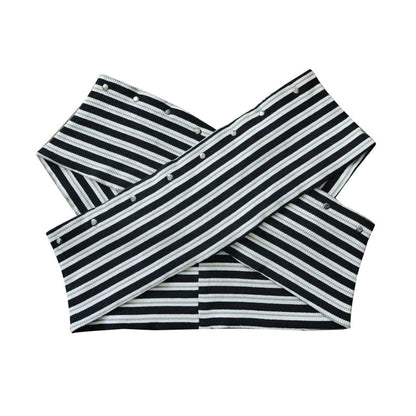 Striped Smock Blouse Set-Up
