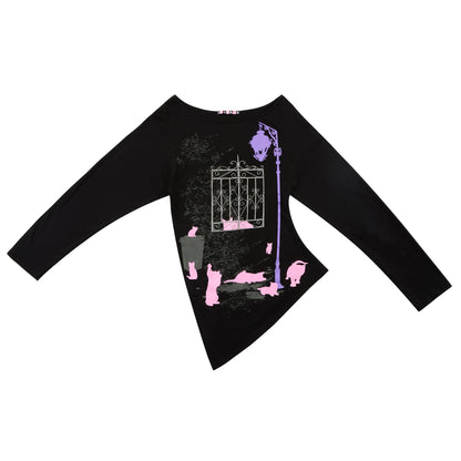Dark Night Off-Shoulder Top