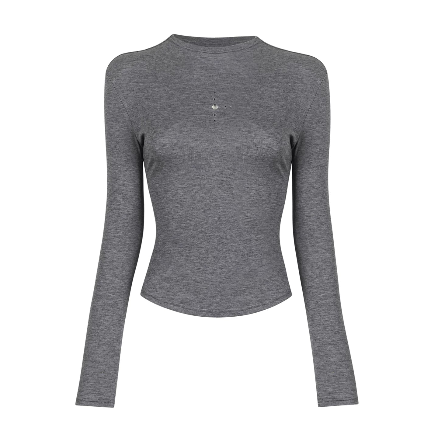 Half-Turtleneck Long Sleeve Top