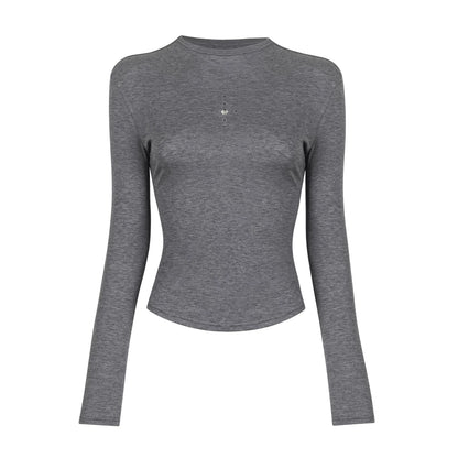 Half-Turtleneck Long Sleeve Top