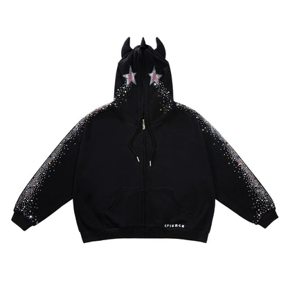 Crying Unicorn Strass Sweatshirt