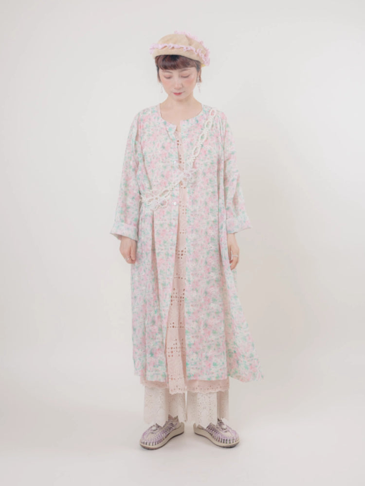 Floral doll style long dress