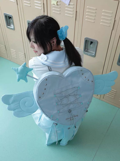 Removable angel wings back