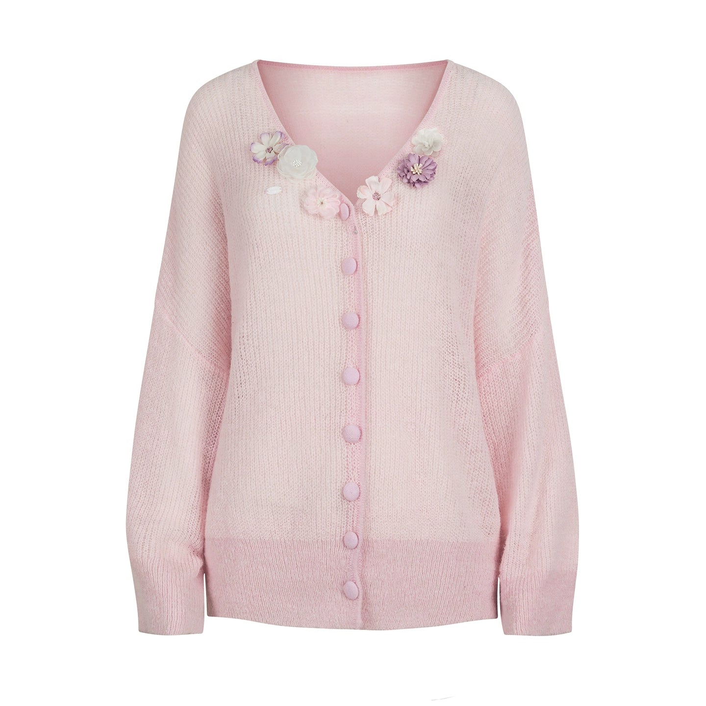 Sweet Floral Knit Sweater