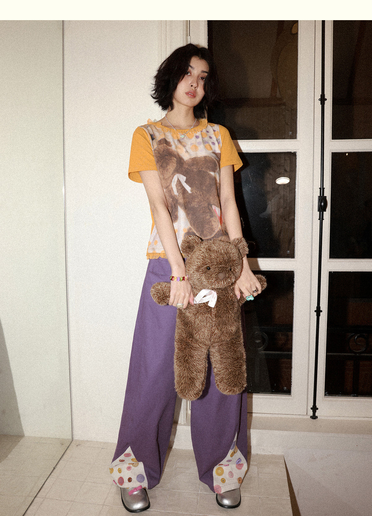 Polka Dot Bear Lace Tee