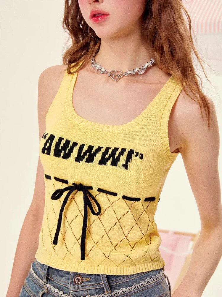 Knit sleeveless top