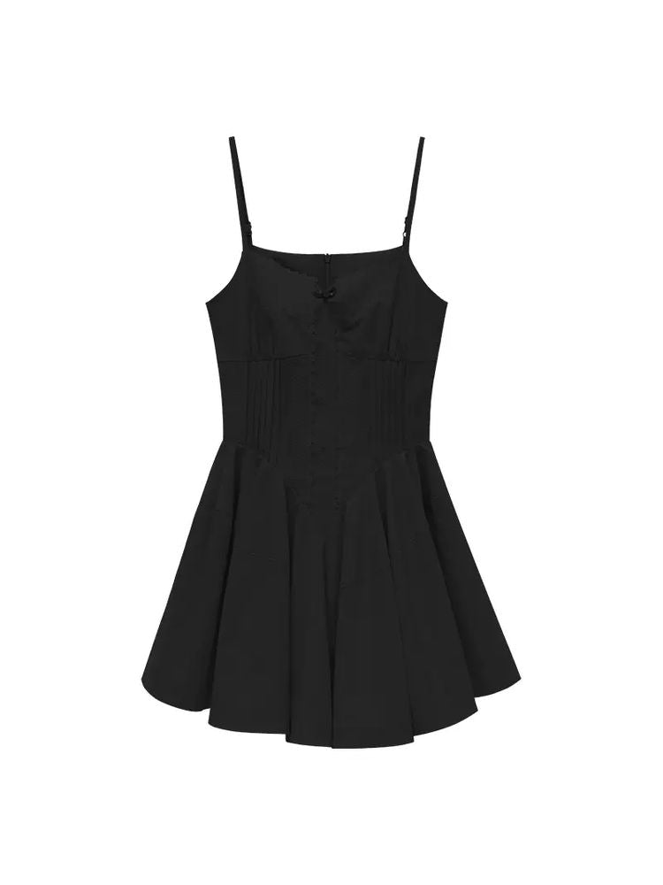 A-line suspender dress