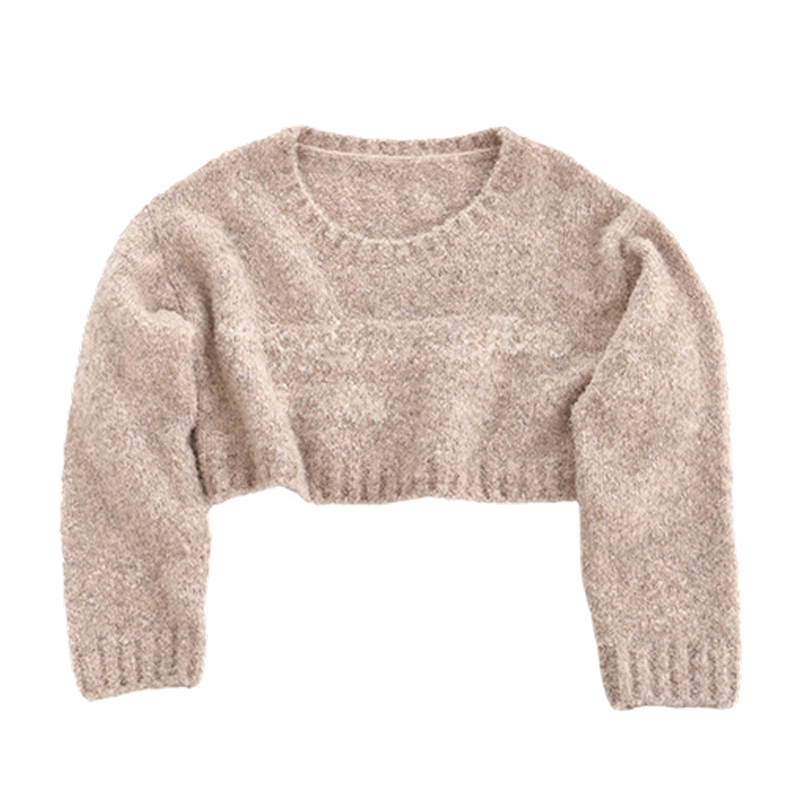 Light Luxury Wool Jacquard Sweater