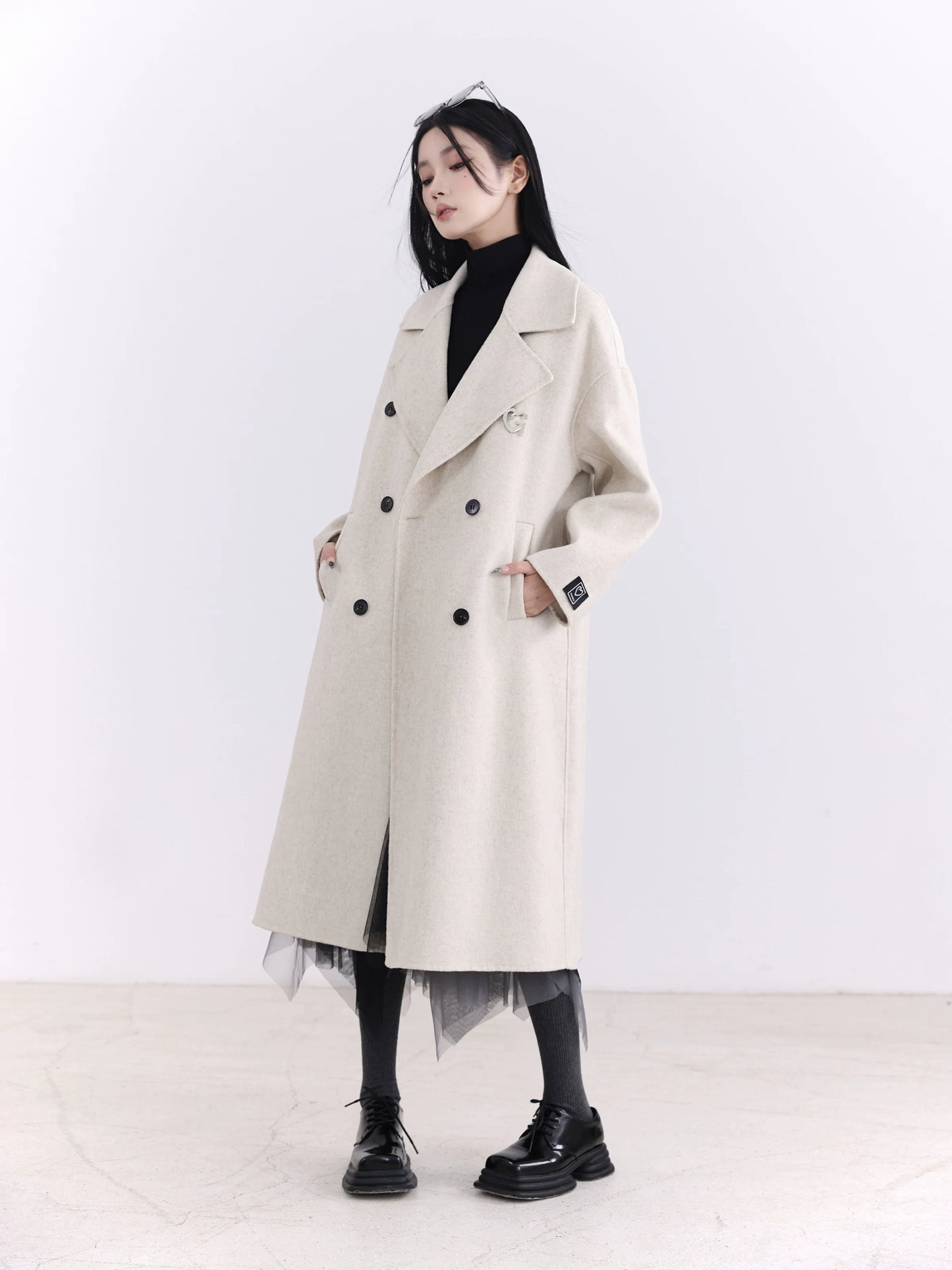 Wool welfare  hand-sewn coat