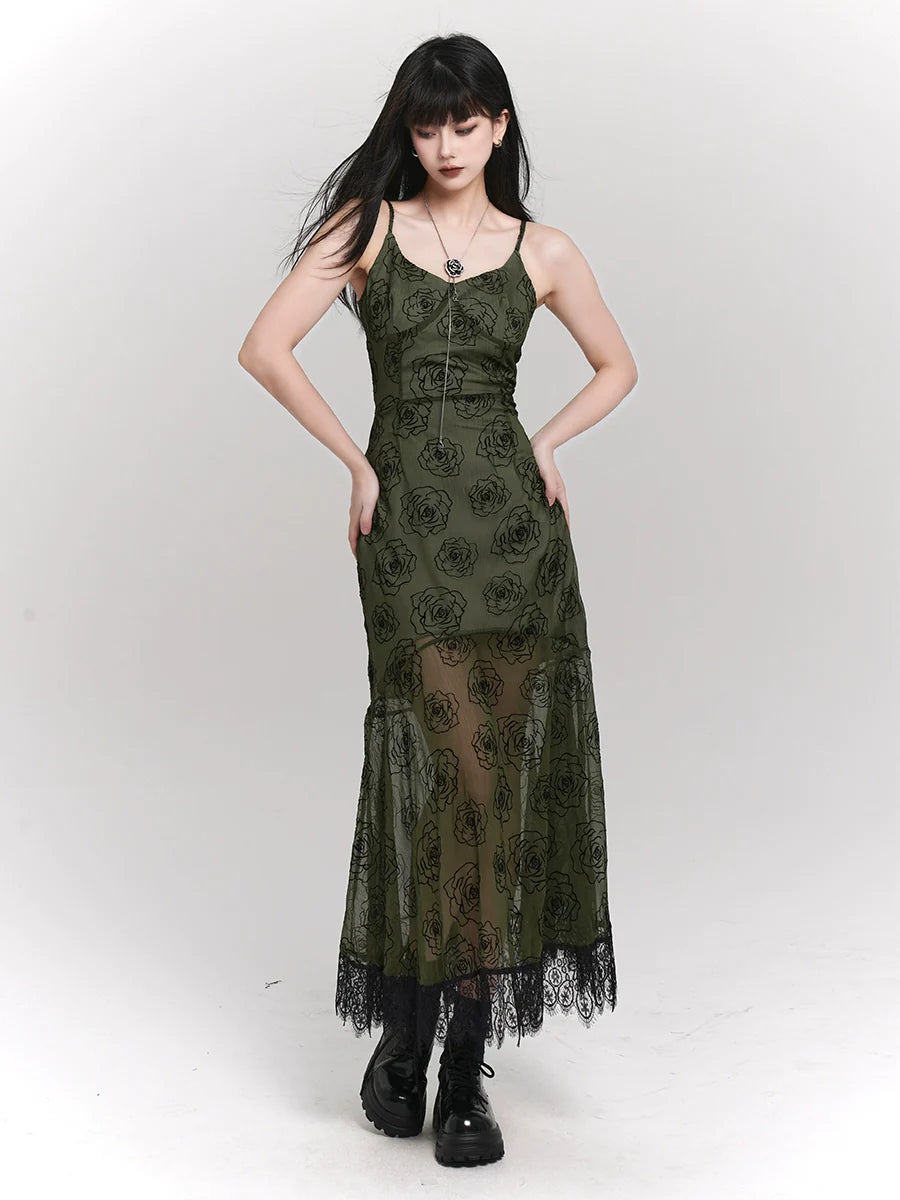 Green Camisole Dress