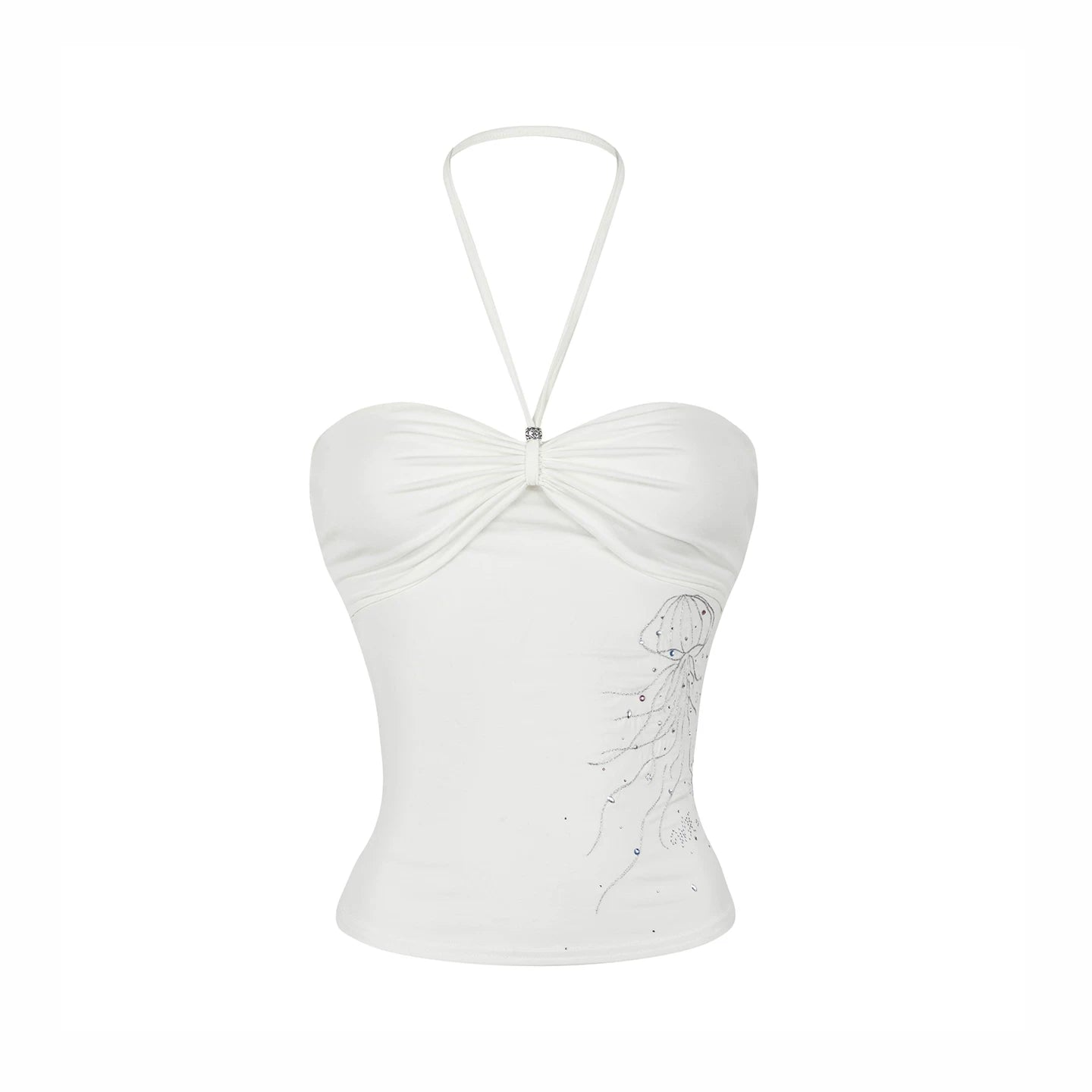 Rhinestone Twist Tube Top