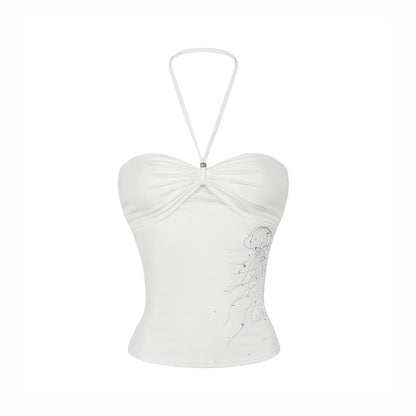 Rhinestone Twist Tube Top