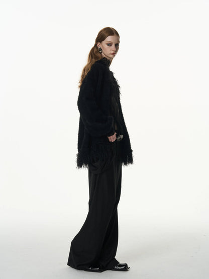 Imitation mink loose thick coat