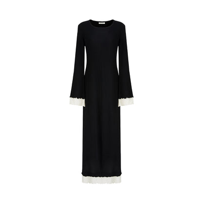 Flared Sleeve Slimming Dress